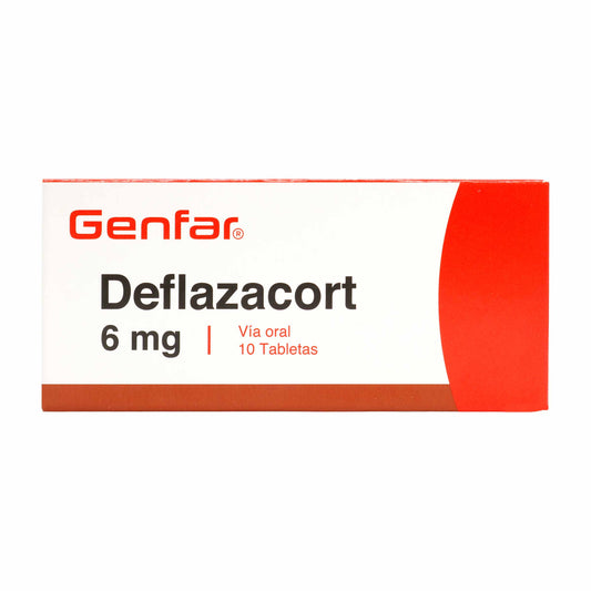 DEFLAZACORT 6 MG 10 TABLETAS GF