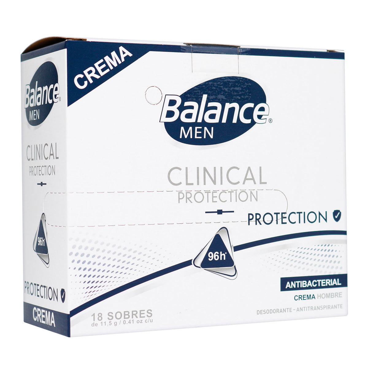 Desodorante Balance Crema Max Protección Clinical 16 Sobres + 2 Sobres