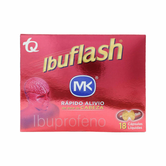 IBUFLASH 400 MG 18 CAPS