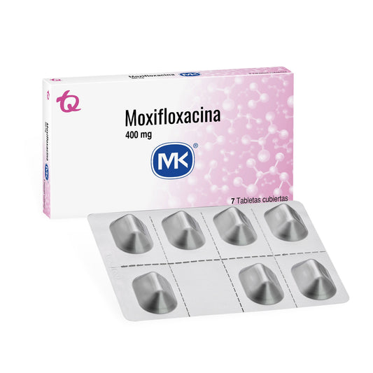 Moxifloxacina 400 Miligramos 7 Tabletas MK