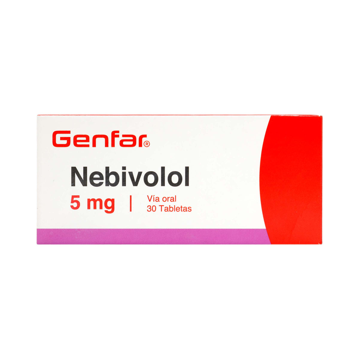 Nebivolol 5 mg 30 Tabletas
