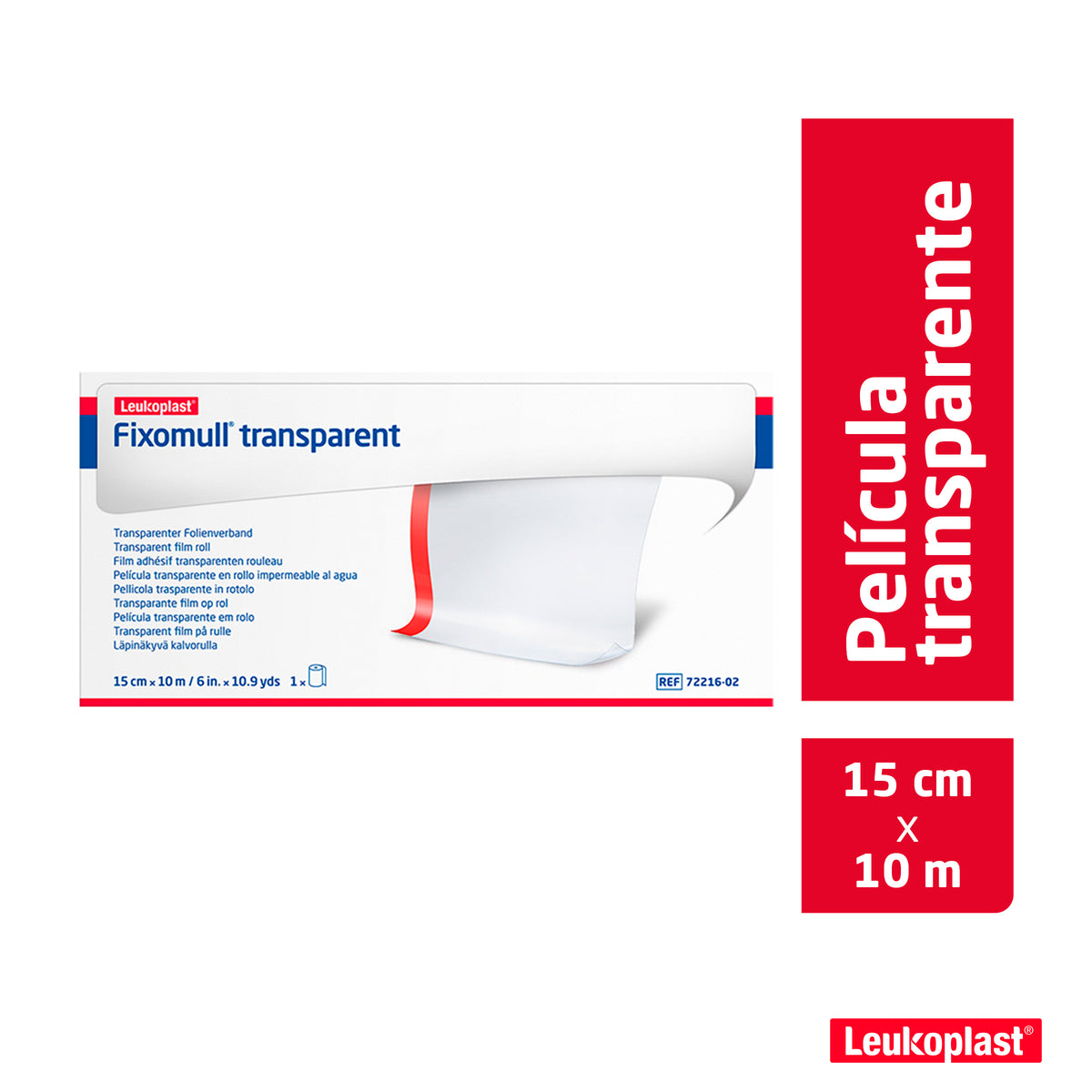 Fixomull Transparente 15 CM 10 Metros