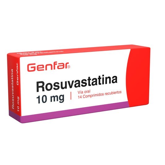 Rosuvastatina 10 Miligramos 14 Tabletas W
