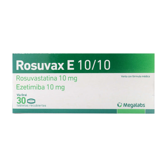 ROSUVAX E 10 MG 30 TABLETAS