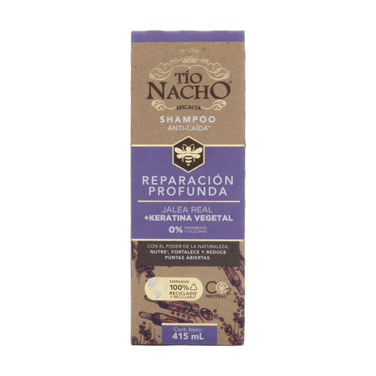 CHA TIO NACHO KERATINA VEGETAL 415ML(SF)