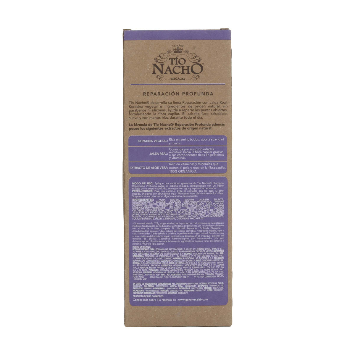CHA TIO NACHO KERATINA VEGETAL 415ML(SF)