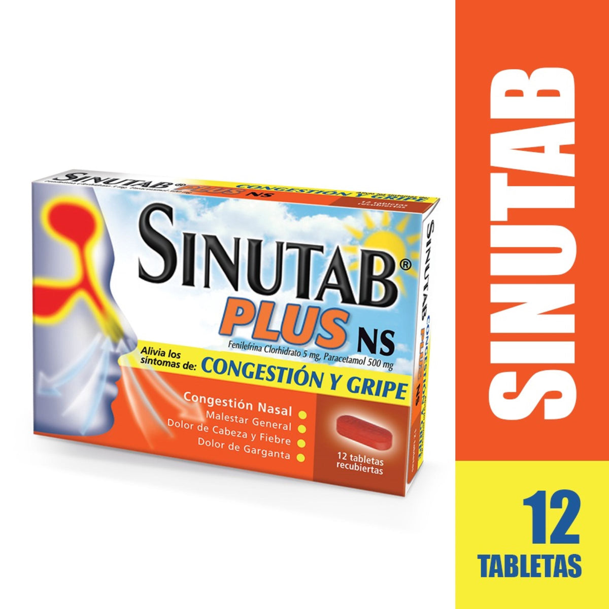 Sinutap Plus NS 12 Tabletas