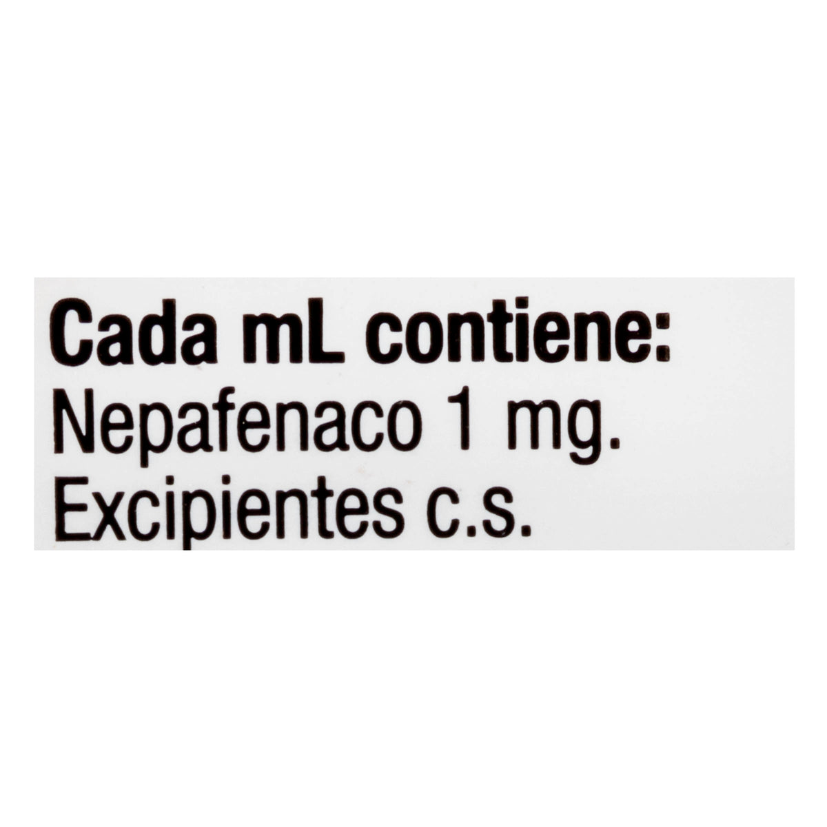 Nevanac 0.1% Solución Oftálmica 5 Mililitros