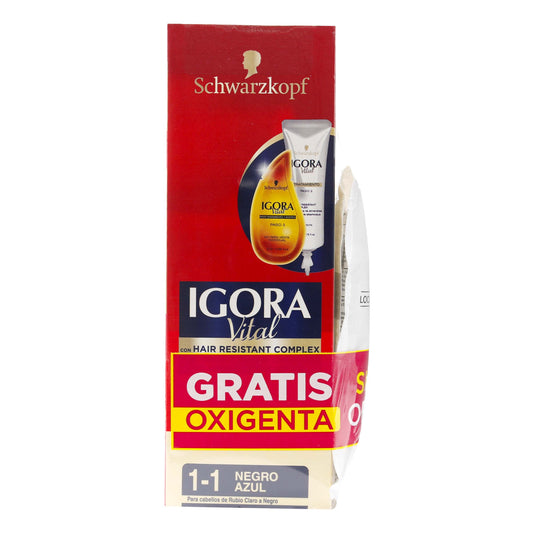 Igora Vital Tubo 1-1 Negro Azul