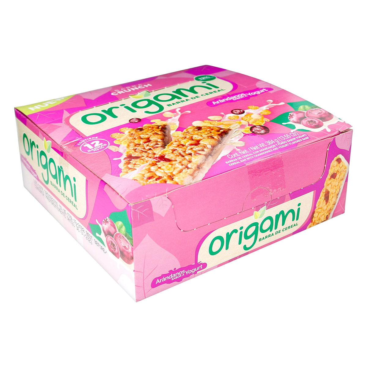 Barras Origami Cereal Arándanos 12 Unidades