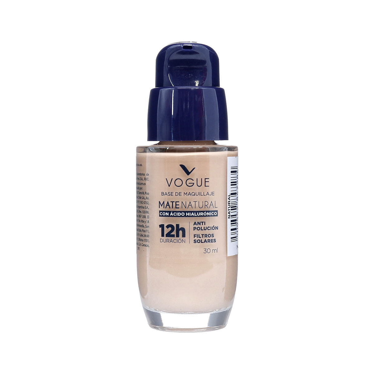 Base Vogue Mate Natural Aceite Natural 30ML