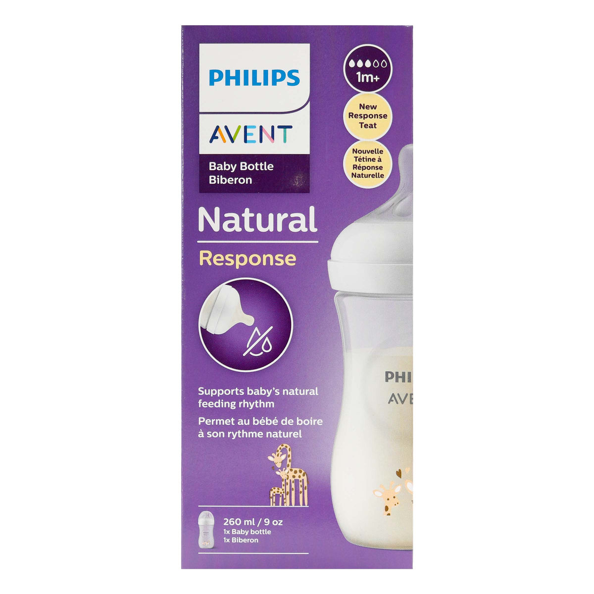 Biberon Natural 3.0 Decorado 9Oz 260ML