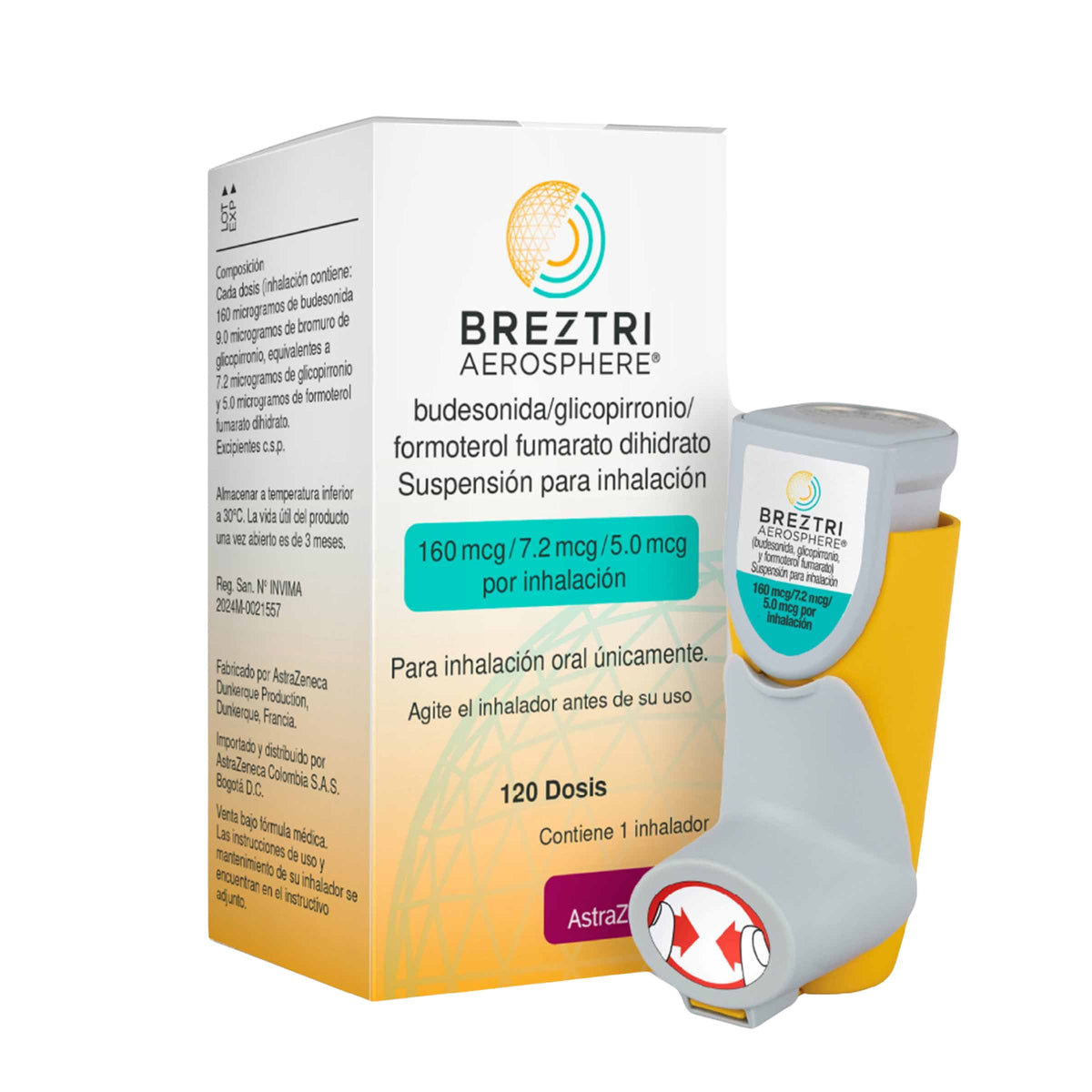 Breztri Aeros. 160/7.2/5 MCG SOL/Inh