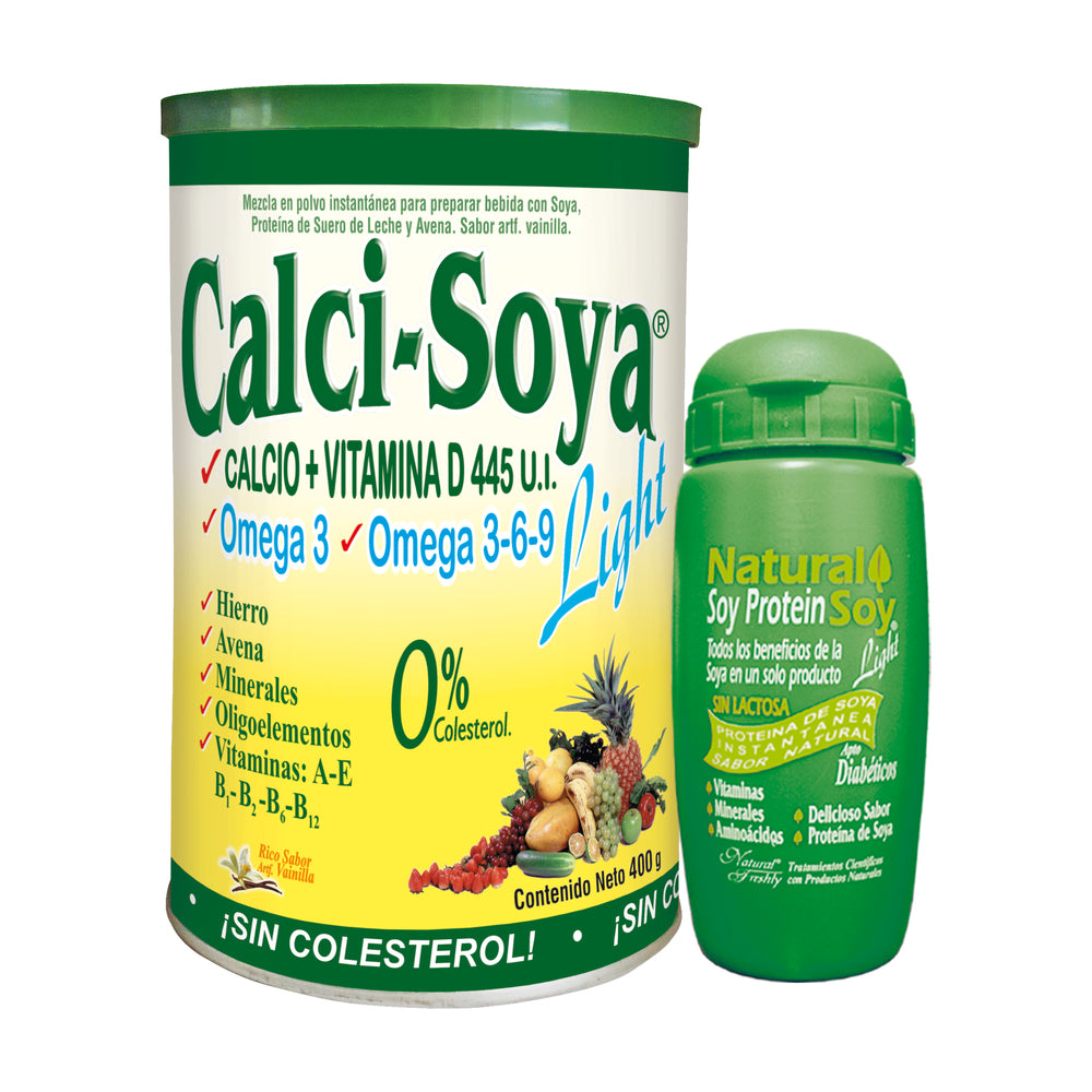 Calci-Soya Light Vainilla 400.G+Botilito