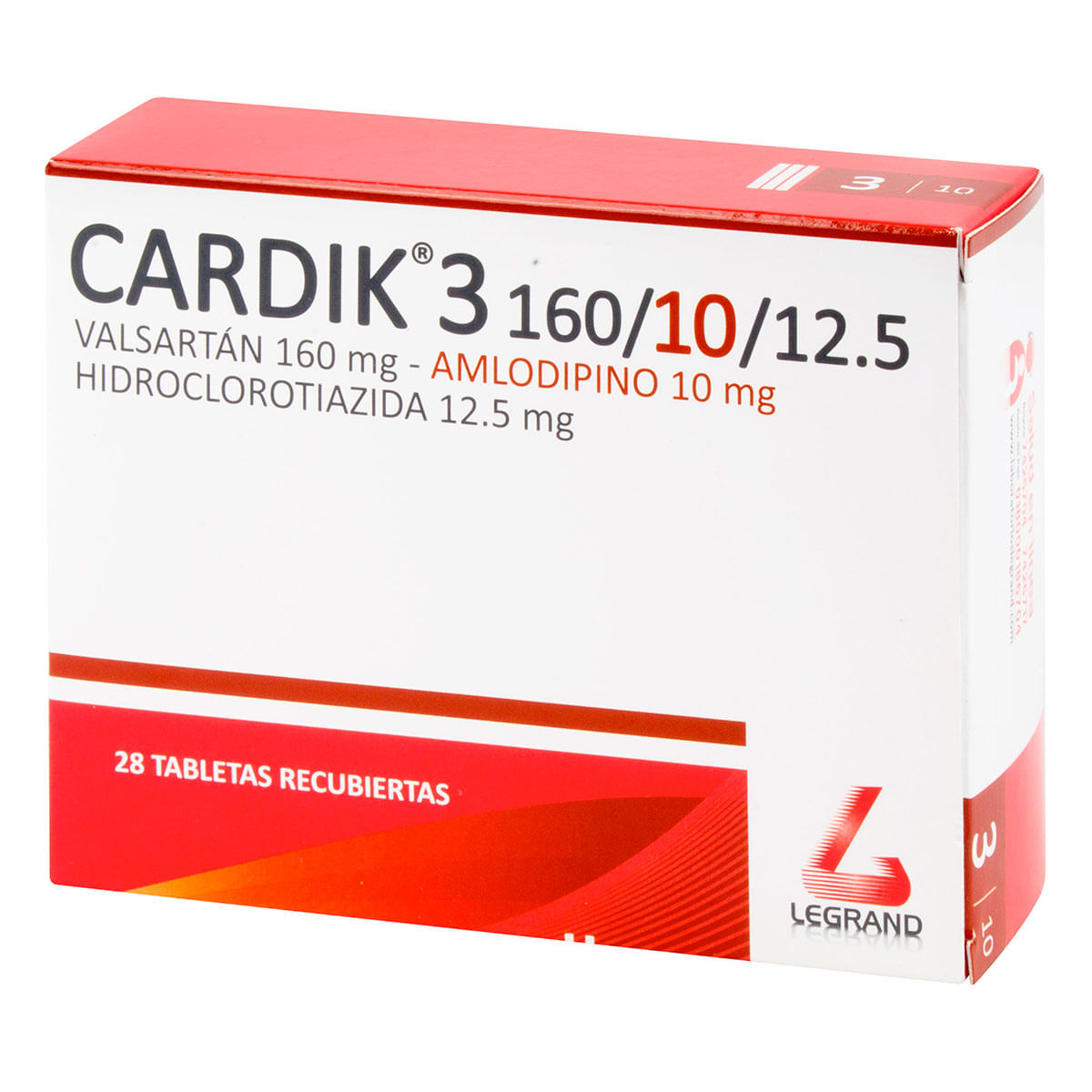 Cardik 3 160/10/12.5 Miligramos 28 Tabletas