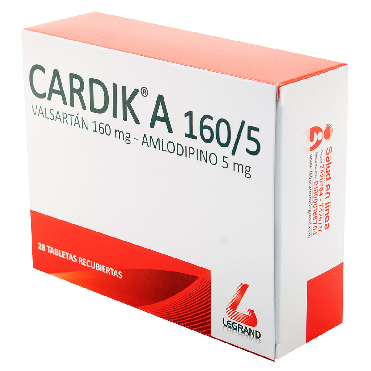 Cardik A 160/5 Miligramos 28 Tabletas