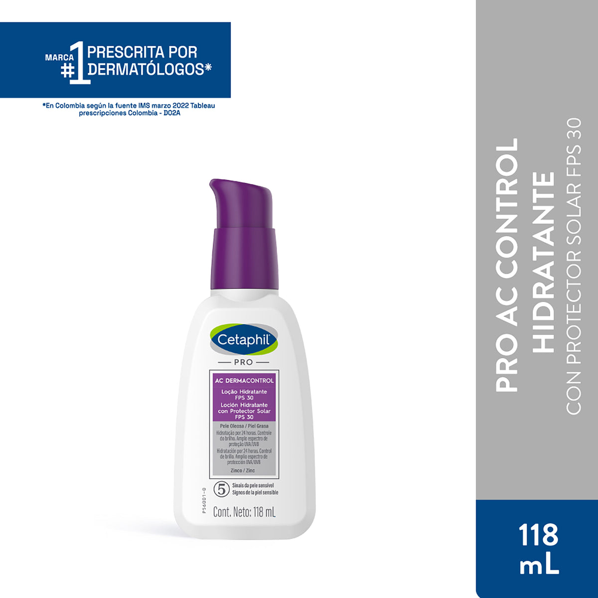 Cetaphil Dermocontrol Hidr.118ML
