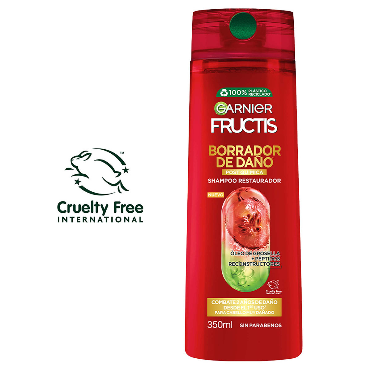 Cha Fructis Borrad Dano Post Quimi 350ML