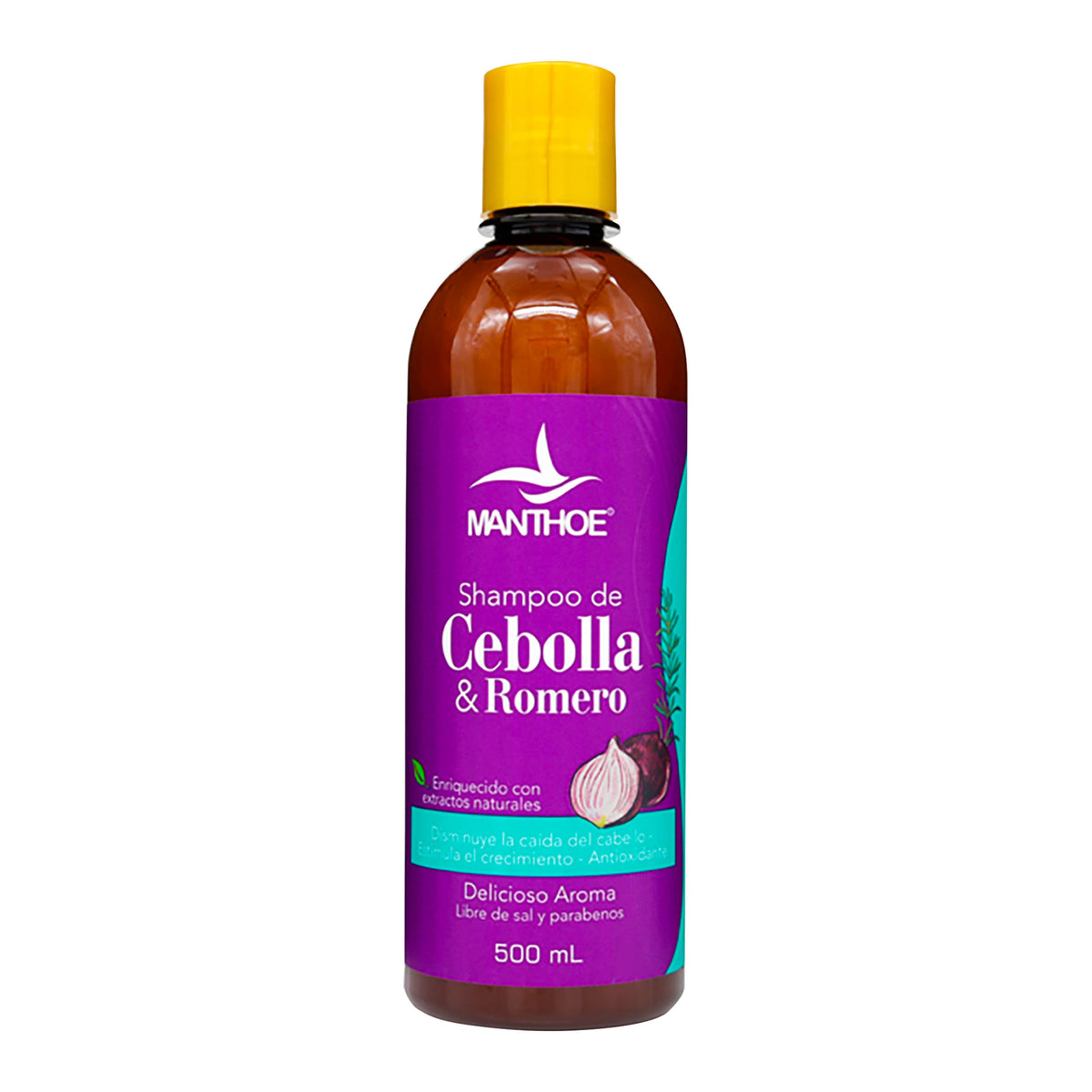 Champú Manthoe Cebolla Y Romero 500 Mililitros