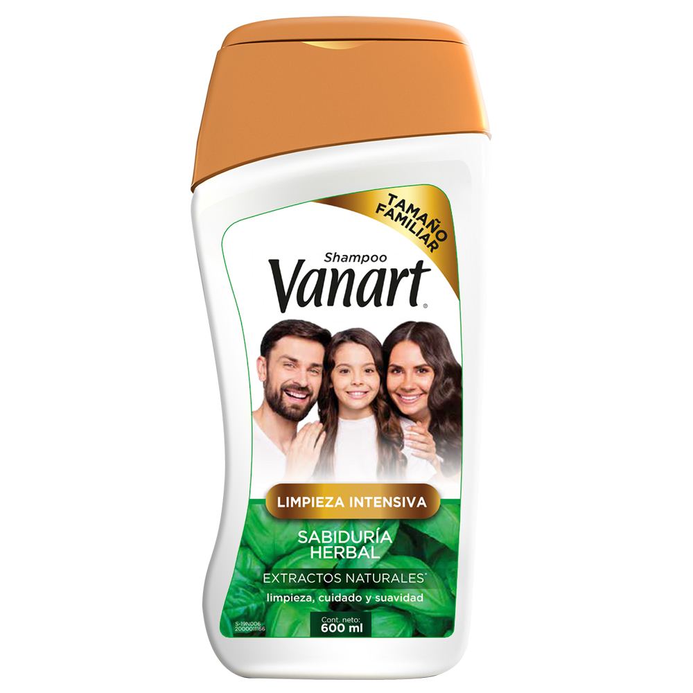 Champú Vanart Limpieza Herbal 600 Mililitros