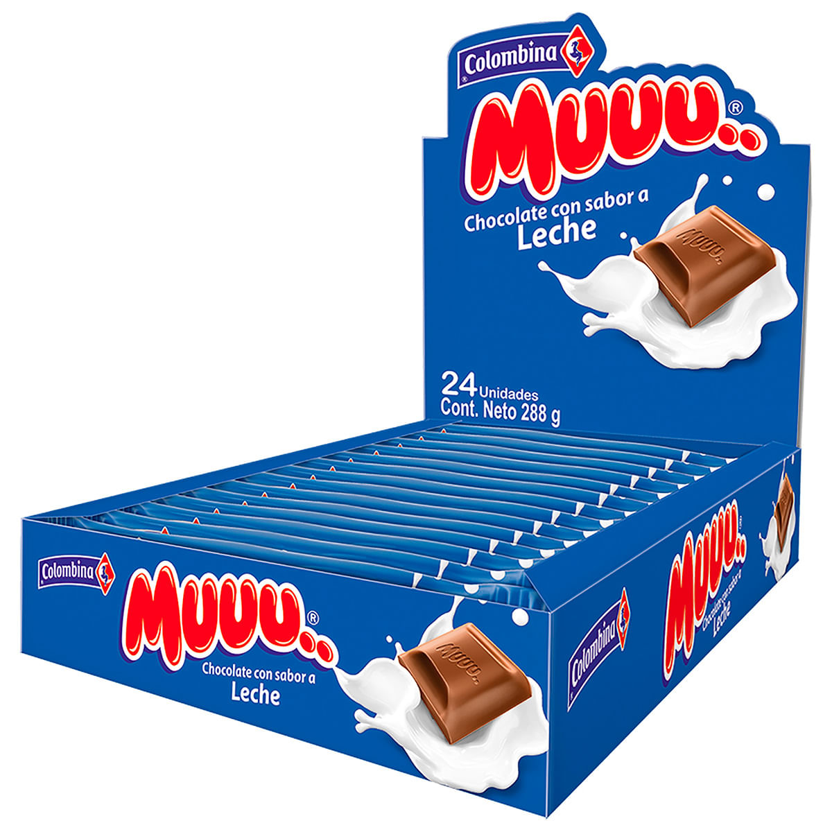 Chocolatina Muuu Leche 12 Gr 24 Unidades