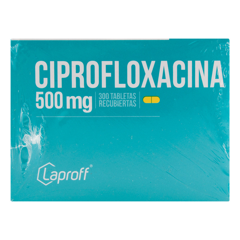 Ciprofloxacina 500 MG 300 Tabletas Lp (T