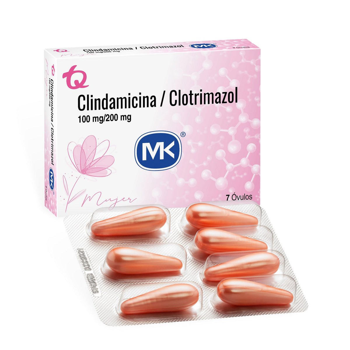 Clindamicina Clotrimazol 7 Ovulos Mk