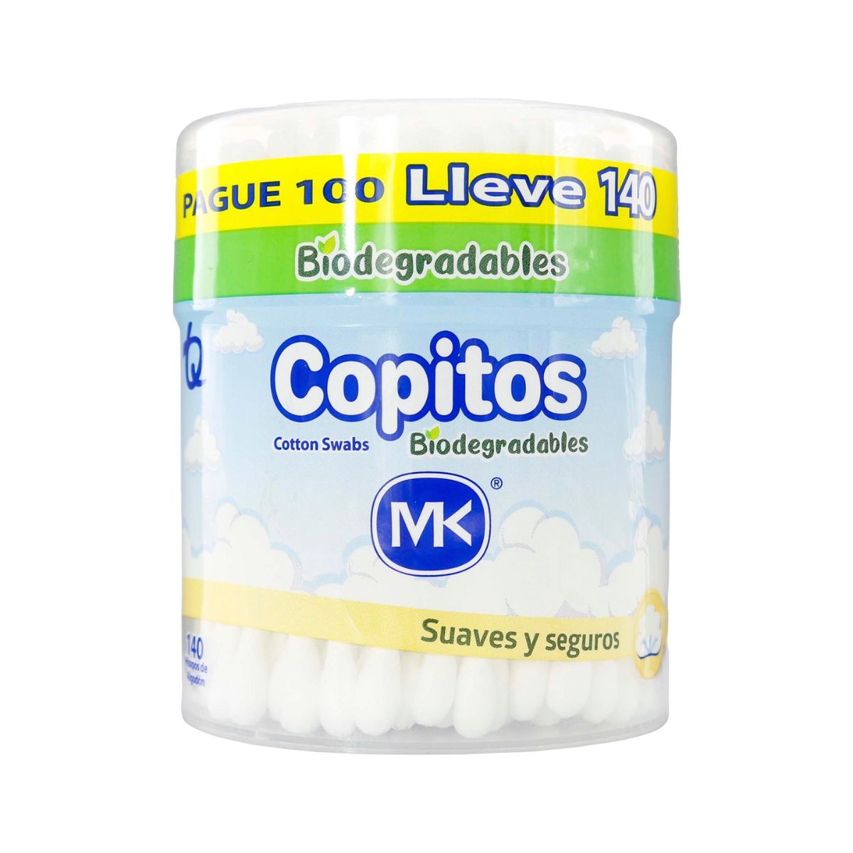 Copitos Biodegradables Dispensador Paquete 100 Lleva 140 Mk