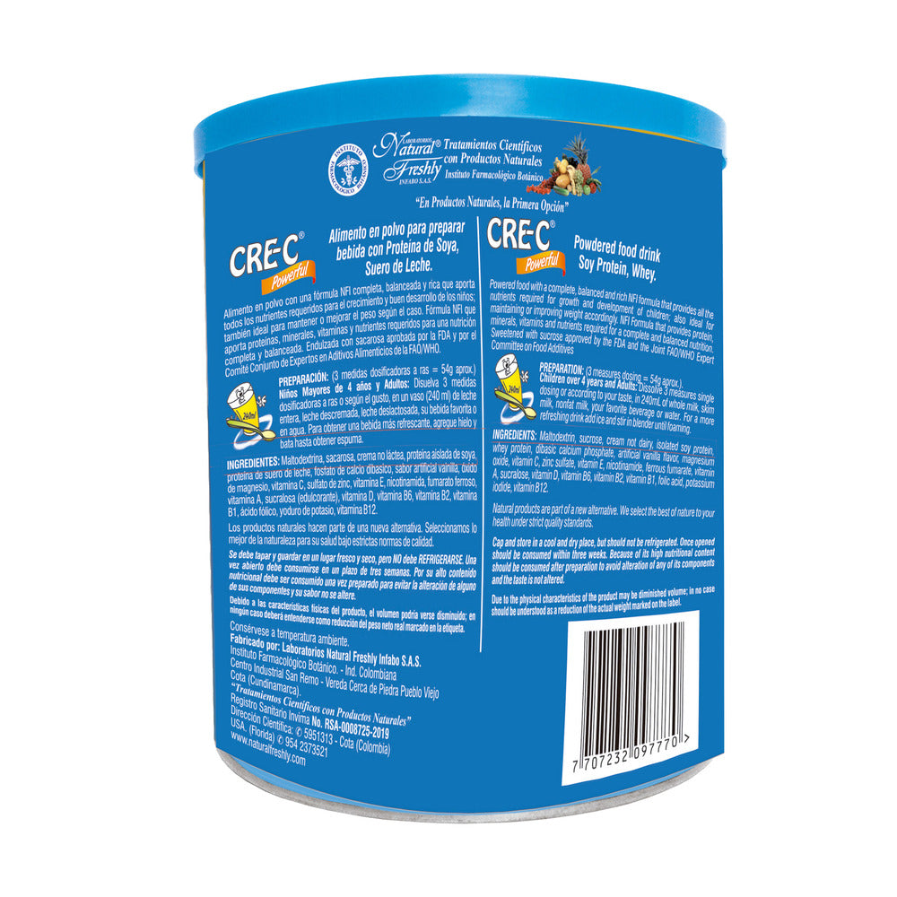 Cre-C Malteada Powerful Vainilla 400 Gr