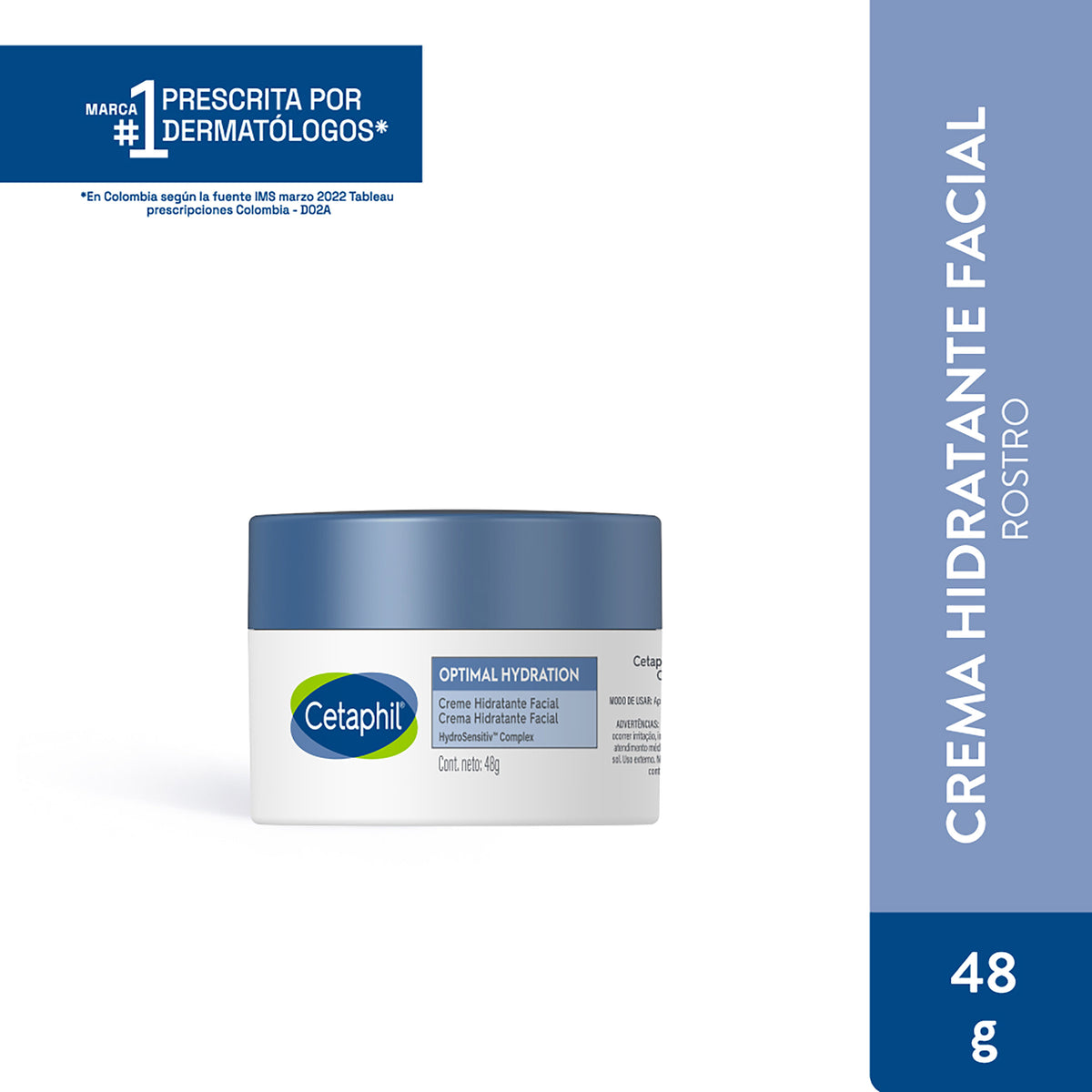 Cre Cetaphil Optimal Hydrat. Facial 48Gr