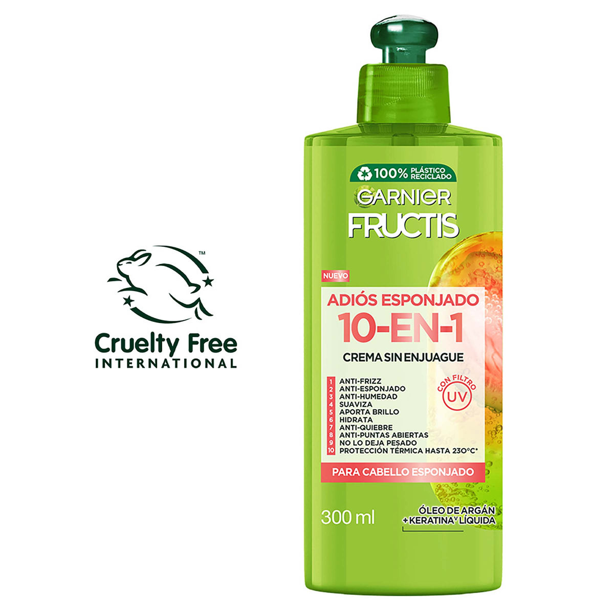 Cre. Pei 10En1 Fructis Adios Espon 300ML