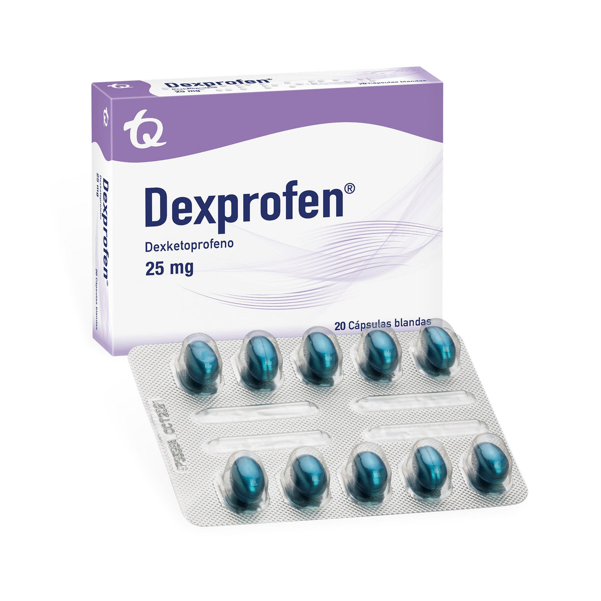 Dexprofen 25 Miligramos Caja Por 20 Cápsulas
