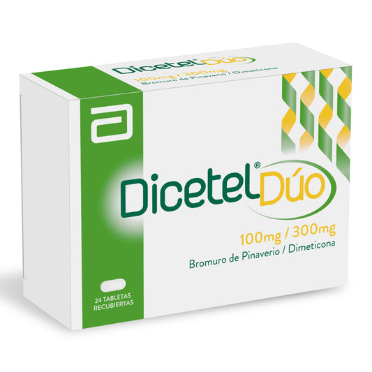Dicetel Duo 100 Miligramos 24 Tabletas