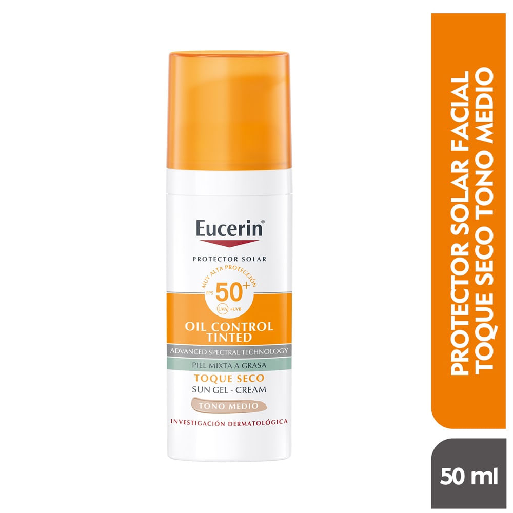 Eucerin Solar Oil Seco Ton.med.50ML