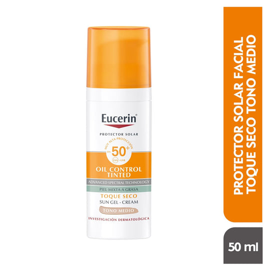 Eucerin Solar Oil Seco Ton.med.50ML