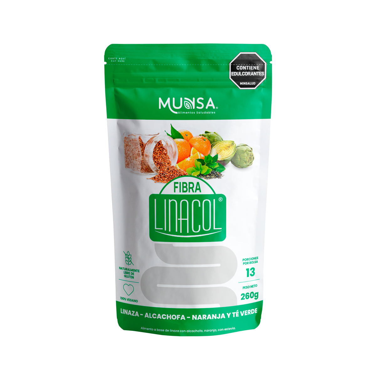 Fibra Munsa Linaz Nara Te Verde 260G Nti