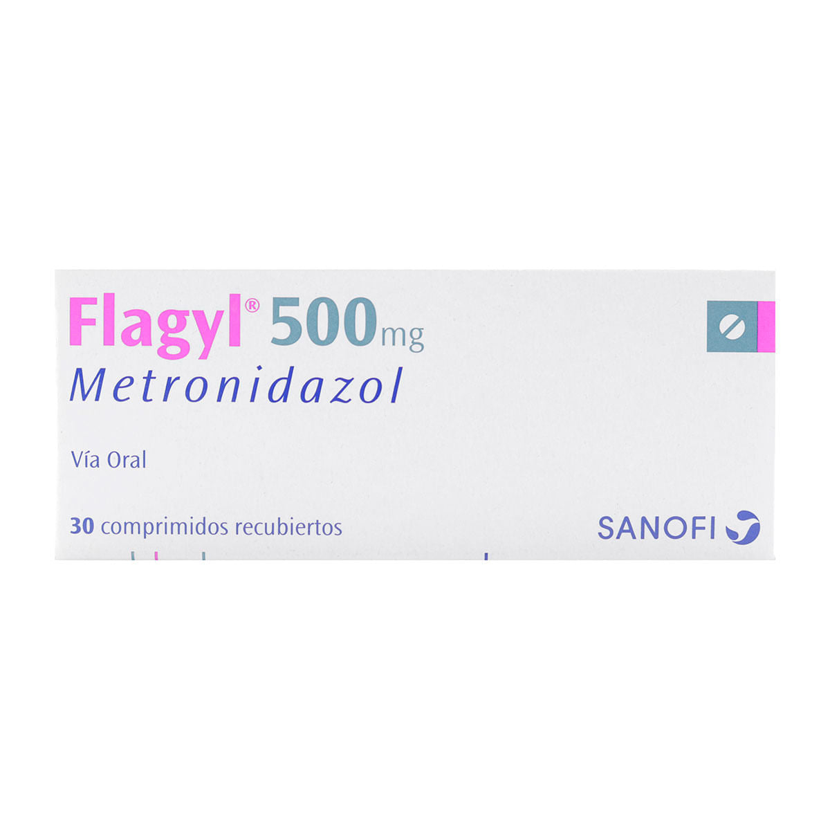 Flagyl 500 Miligramos 30 Tabletas