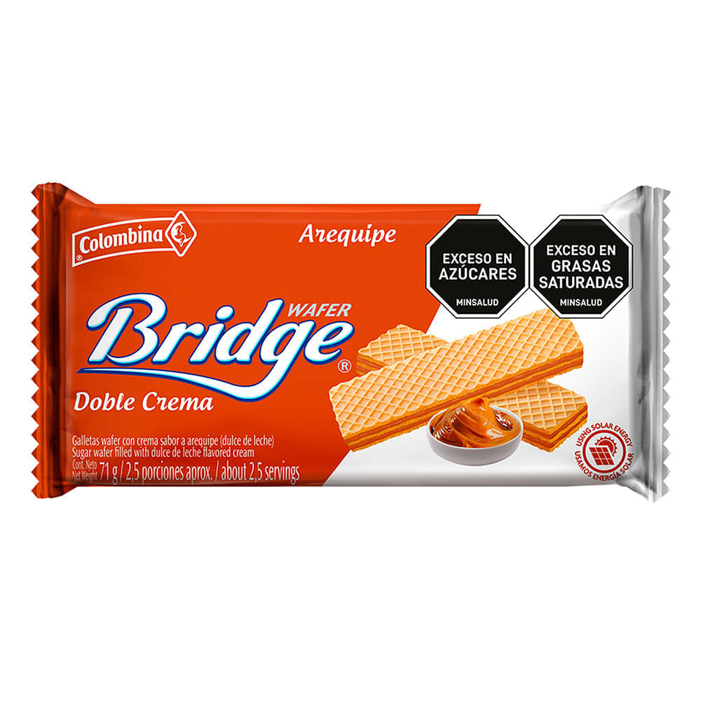 Galletas Wafer Bridge Arequipe 71 Gramos