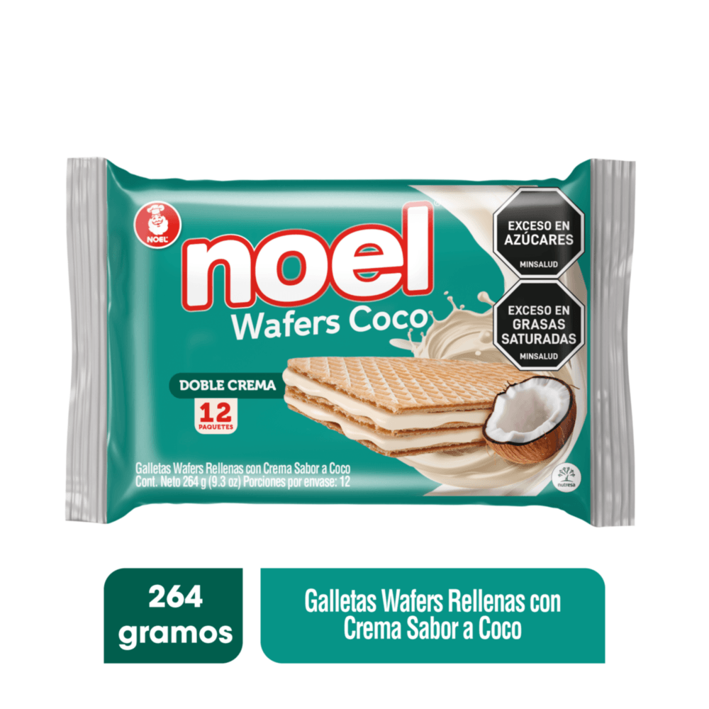 Galletas Wafer Coco Noel 12 Und
