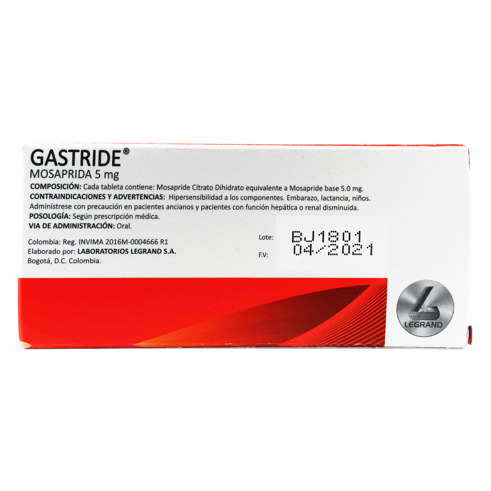 Gastride 5 MG 30 Tabletas