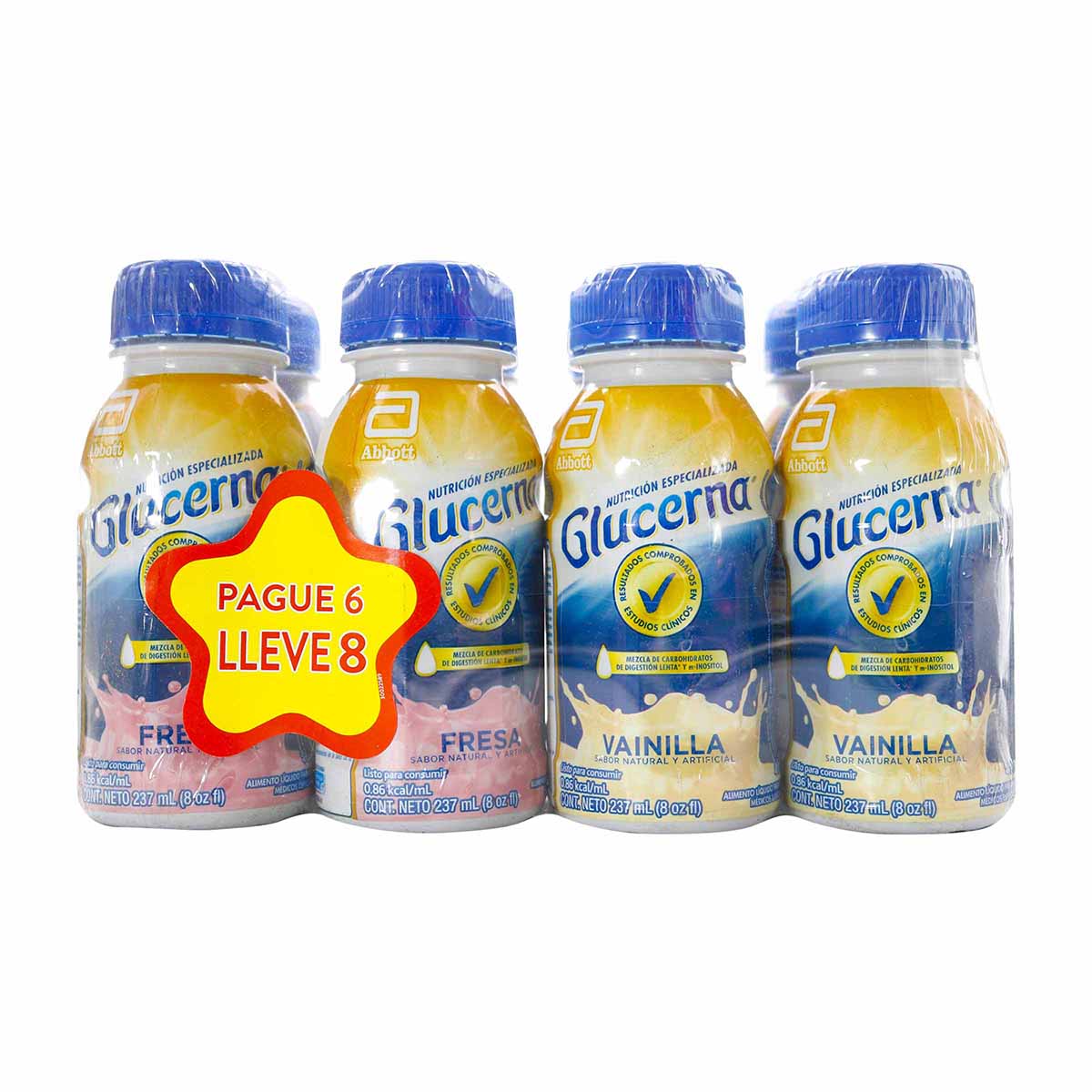 Glucerna Vainilla 237 ML Pague 6 Lleve 8