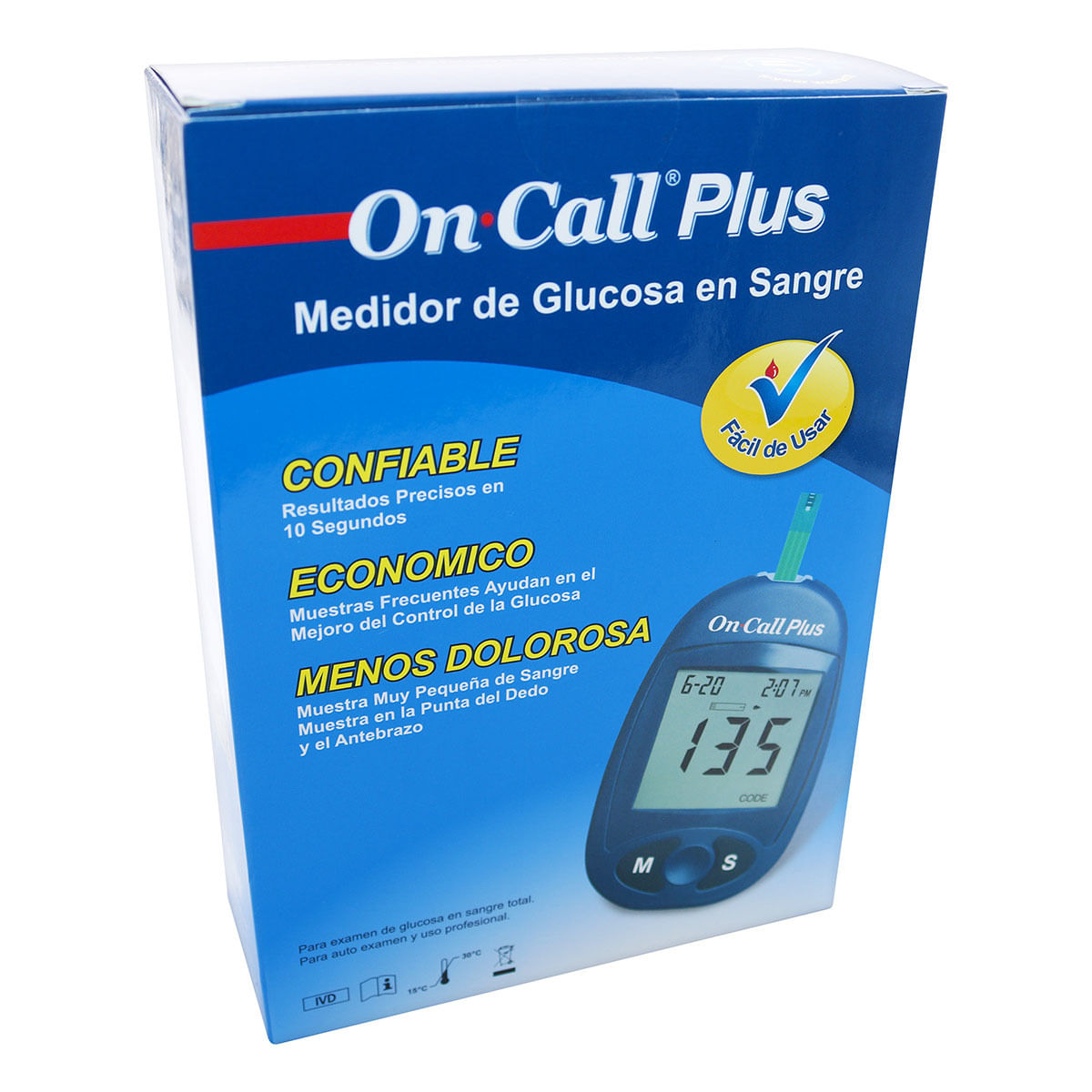 Glucometro On Call Plus System Kit