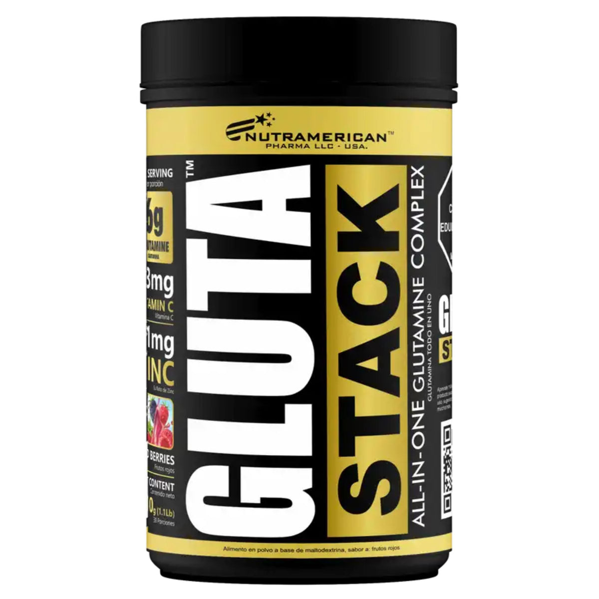 Gluta Stack Frutos Rojos 510Gr