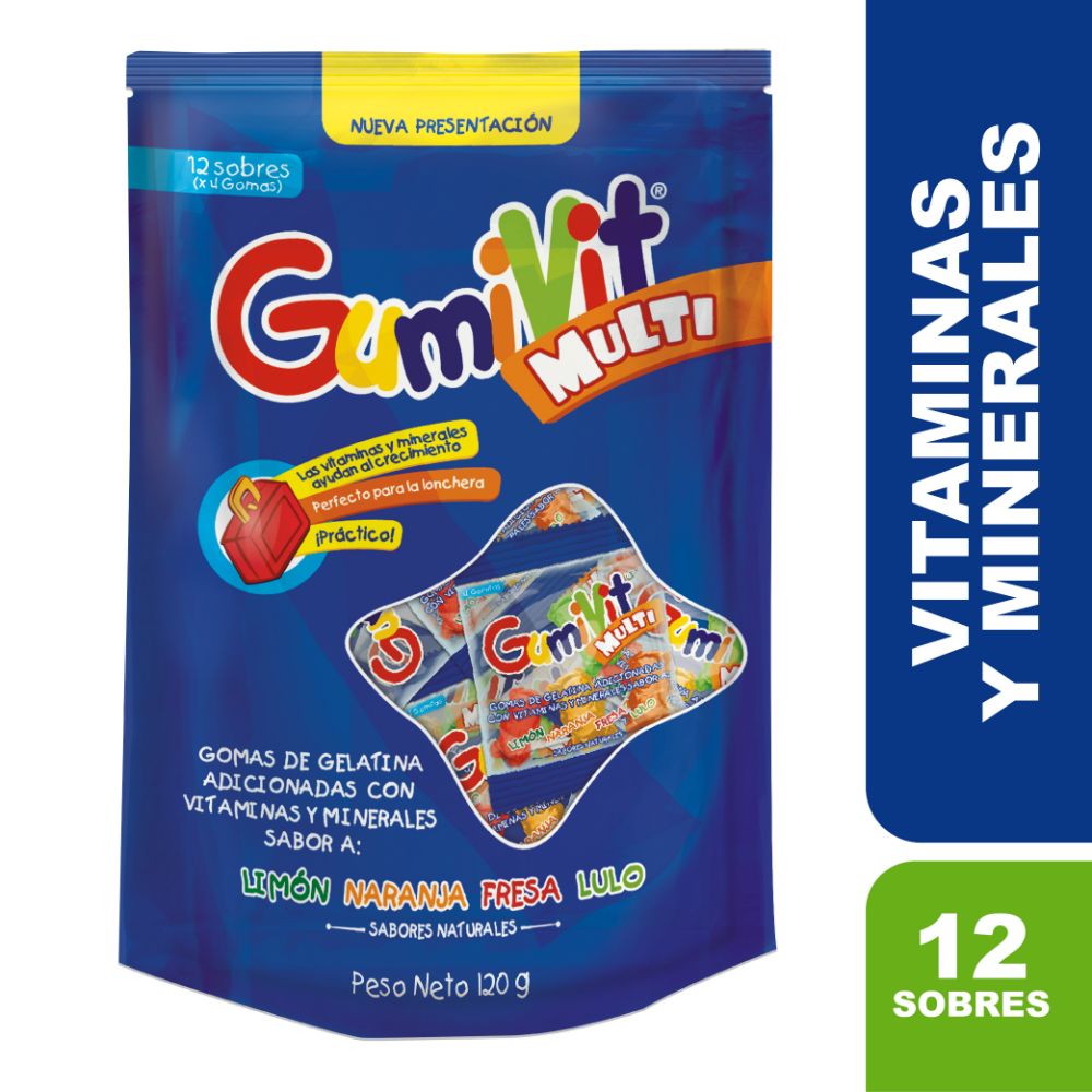 Gomas Gumivit Multivitamínico Bolsa 12 Sobres Minipack