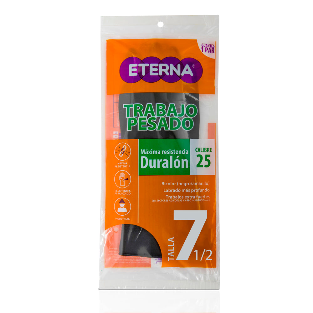 Guante Ind.duralon Negro C.25 7 1/2
