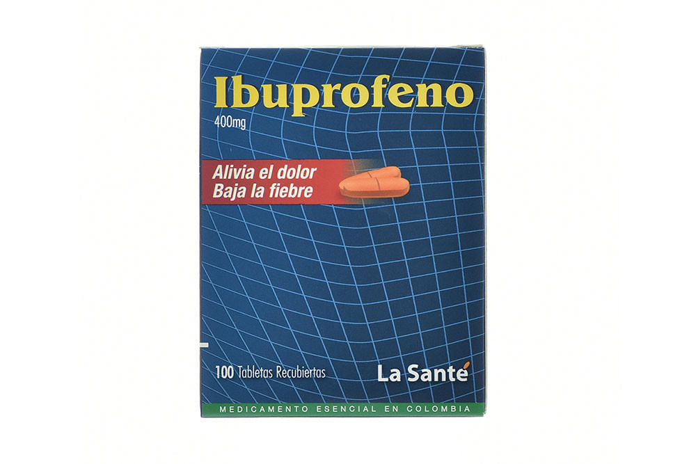 Ibuprofeno 400 Miligramos 100 Tabletas Ls
