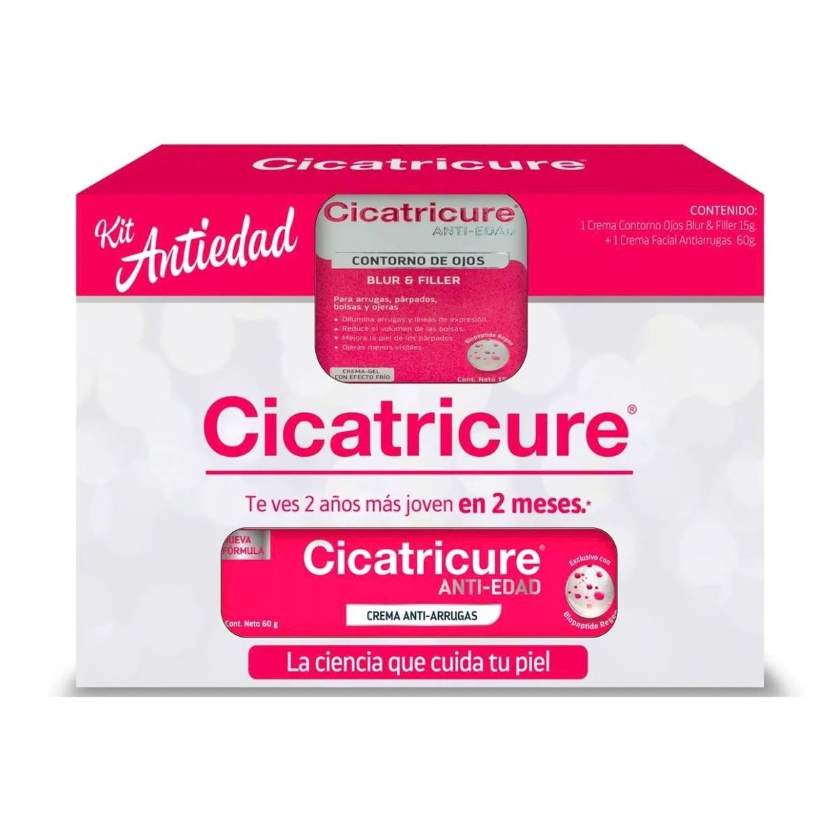 Kit Cicatricure Crema 60 Gramos + Cicatricure Blur + Filler