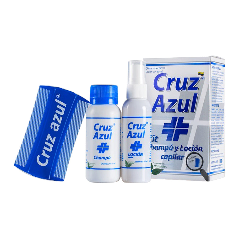 Kit Cruz Azul Cha.60ML+Locion 60ML+Peine