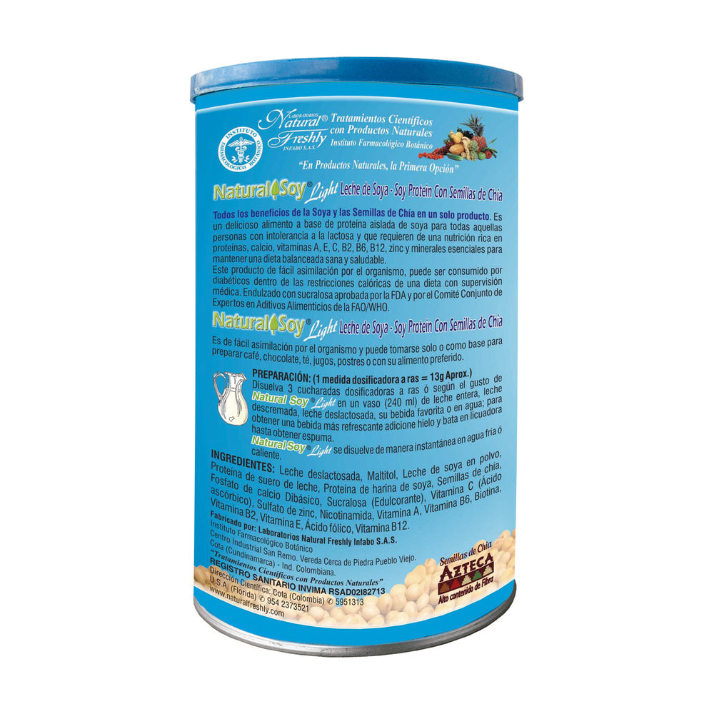Leche De Soya Natural Soy Sem.chia 500Gr