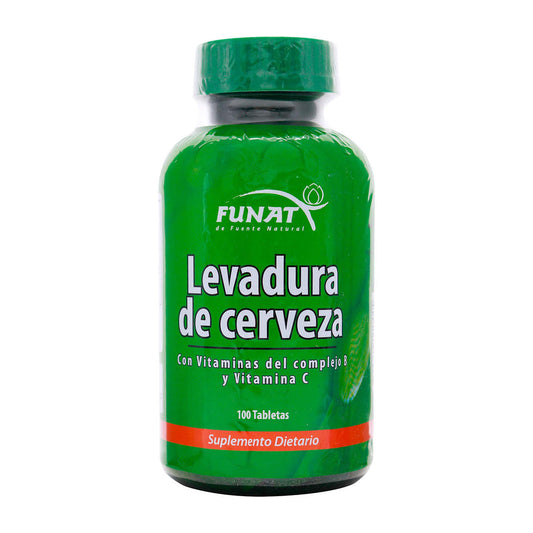 Levadura De Cerveza Funat 100 Tabletas